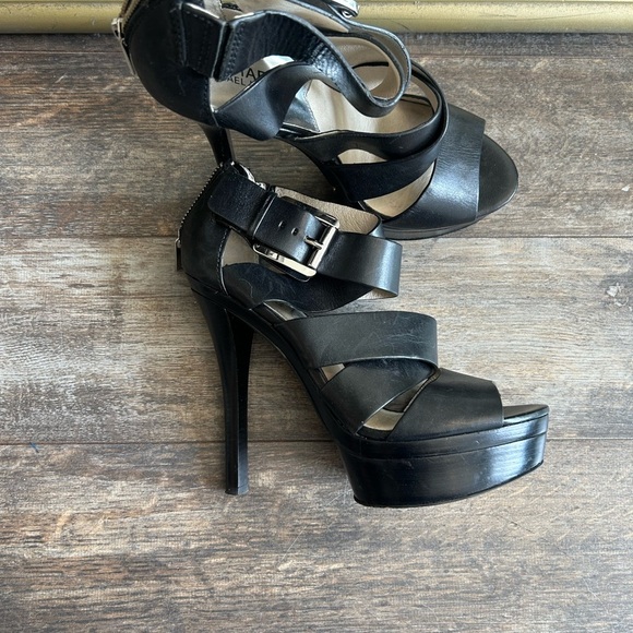 Michael Kors Black Strappy Heels - Picture 1 of 10